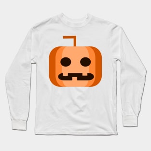 pumpkin ghost halloween Long Sleeve T-Shirt